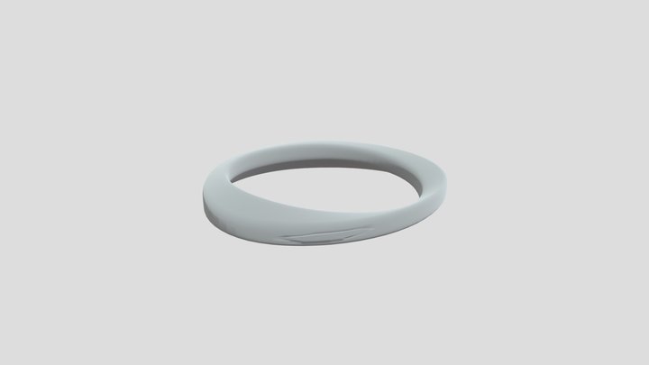 Blue Sapphire Gold Platted Ring – Free 3D Model STL