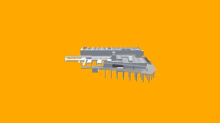 MODELO ESTRUCTURAL JUZGADO CURANILAHUE 3D Model