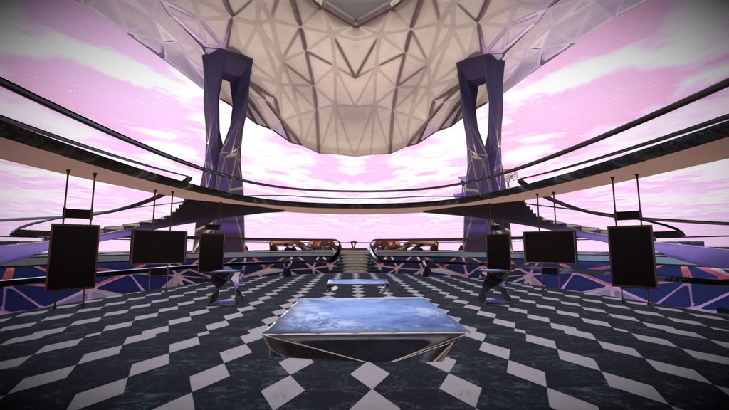 Interdimensional Art Gallery - floating platform