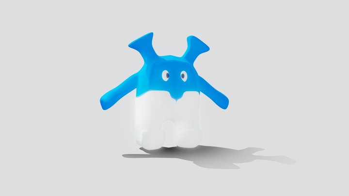 Sweet Monster Puts PBR 3D Model