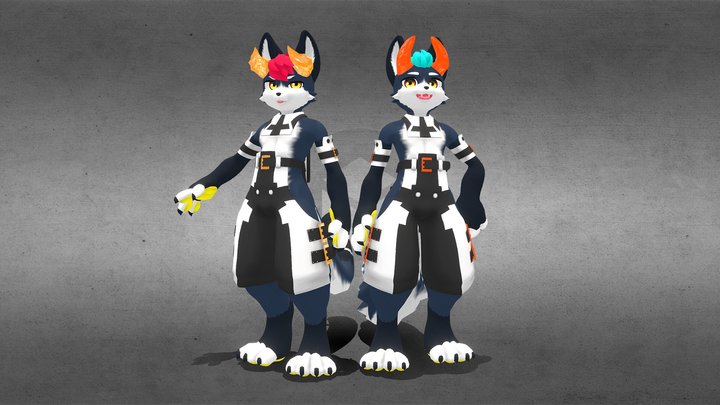 Furry Character Cornu&Cerato 3D Model