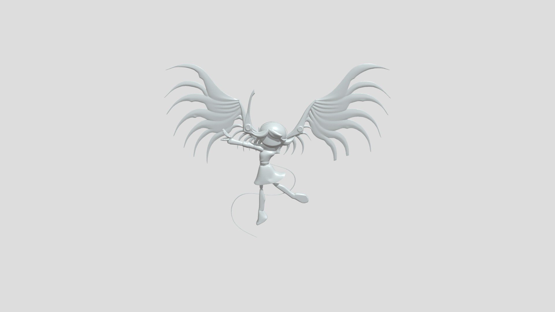 Winged humanoid with large wings - 3D model by dalerirgasev99 [c266dce ...