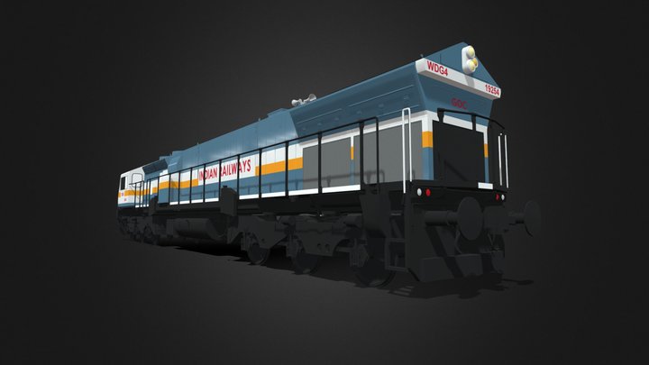 Indian railways wdg4 3D Model