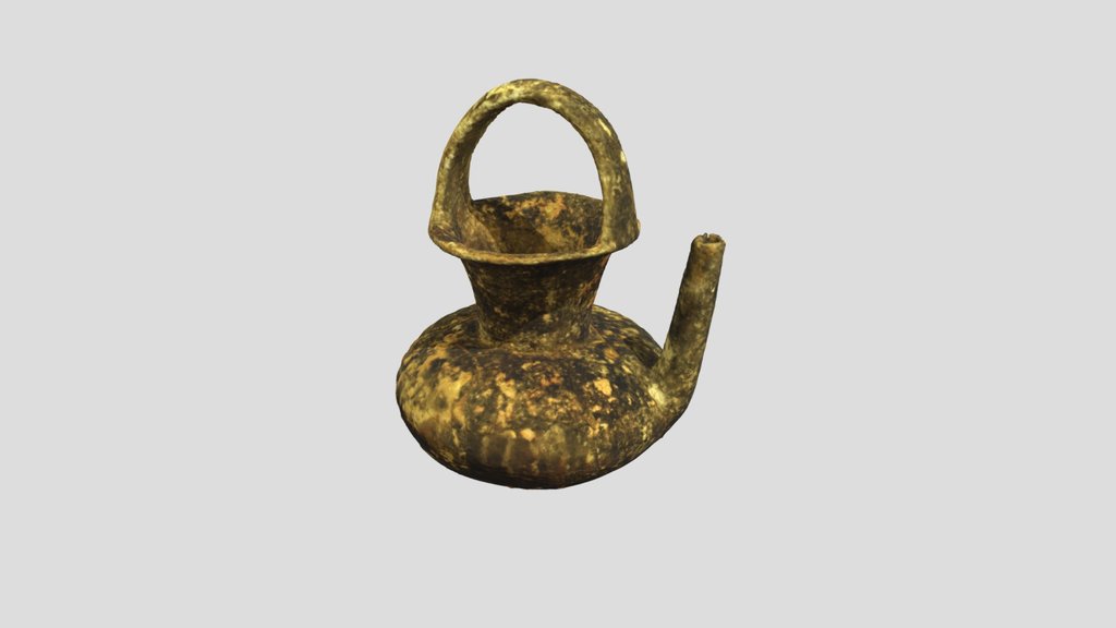 Maya Preclassic Incised Spouted Vessel