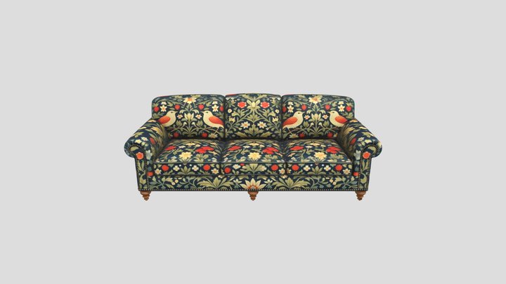 Birds on a Floral Sofa
