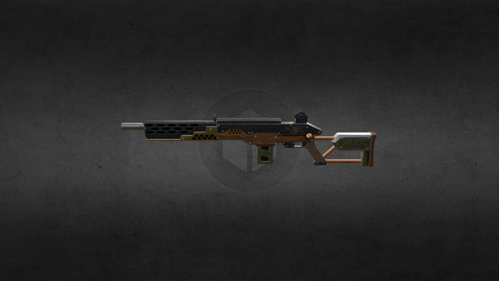 sniper/assault rifle - 3D model by ColdSaturNight [c269888] - Sketchfab