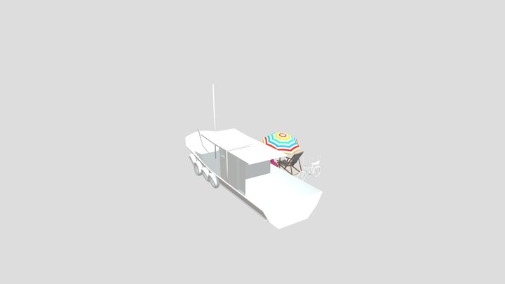 By The Sea - Model 2 More detailed props 3D Model