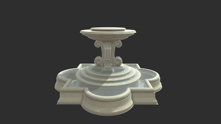 FBX Fountain 3D Model