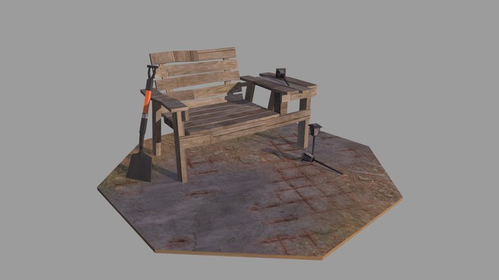 Eco House - 3 Simple props 3D Model