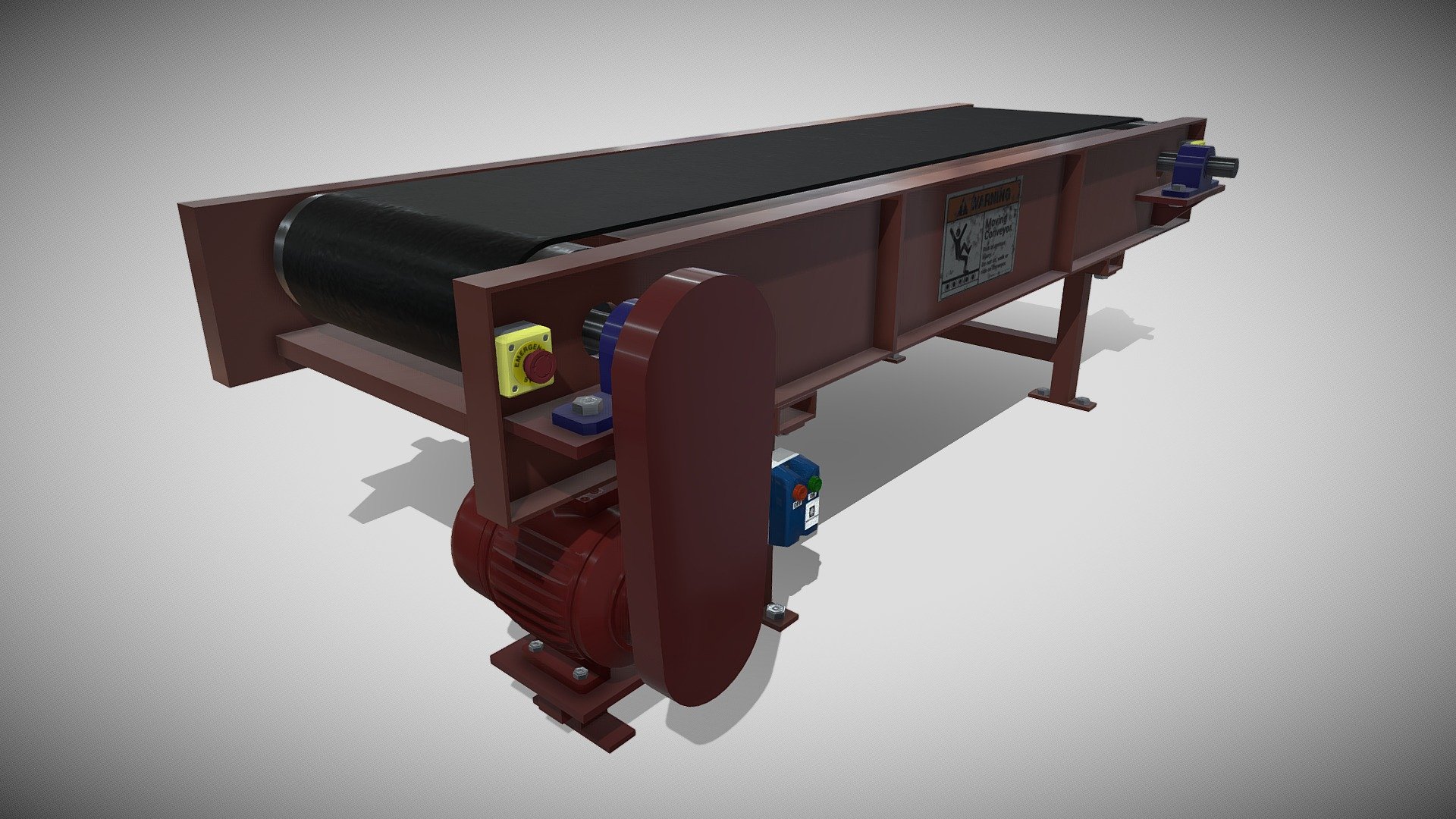 Belt Conveyor Buy Royalty Free 3D model by Merlin101 [c26b7d7