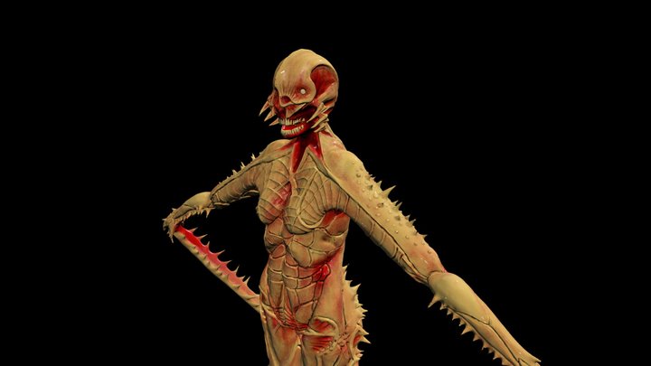 3d sculpt base on MIke Pupal Seraphim 3D Model