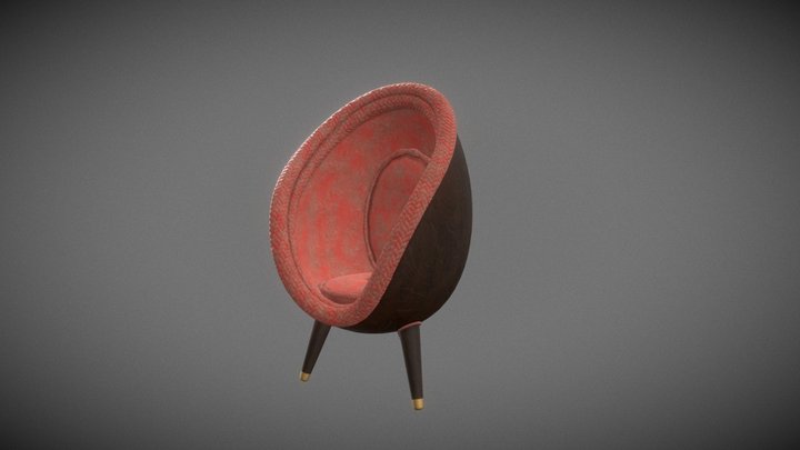 Victorian Egg Chair/Reading Nook 3D Model