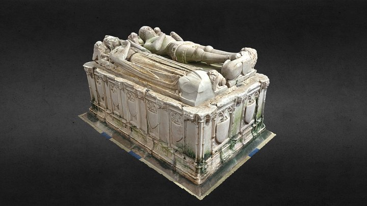 Tomb of Gronw Fychan and Myfanwy, St Gredifael’s 3D Model