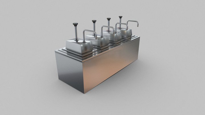 Condiment Dispenser 3D Model