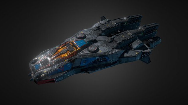 Sci Fi Scout ship 3D Model