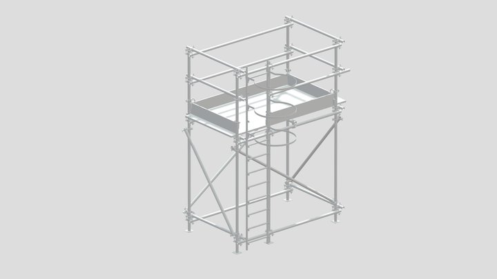 Exemplo de Projeto de Andaime 3D Model