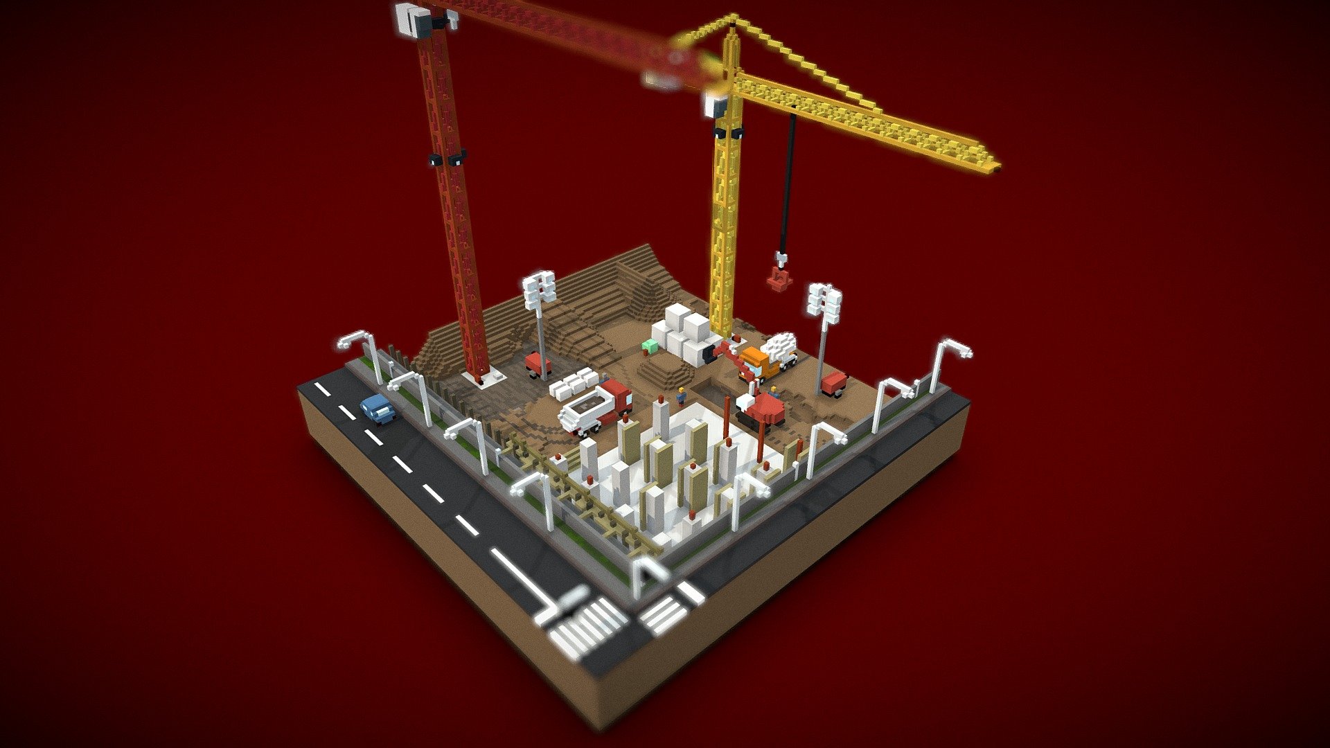 Construction Site — Sketchfab embed 3D viewer