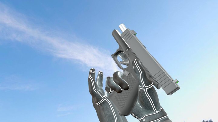 9mm Pistol | First Person Animations 3D Model