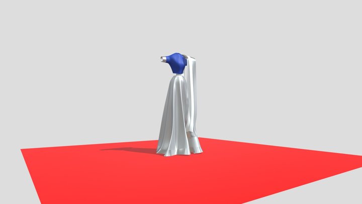 Gagra Saree Dress 3D Model