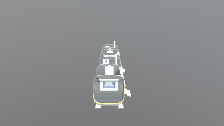 Баня бочка 5 метров 3D Model