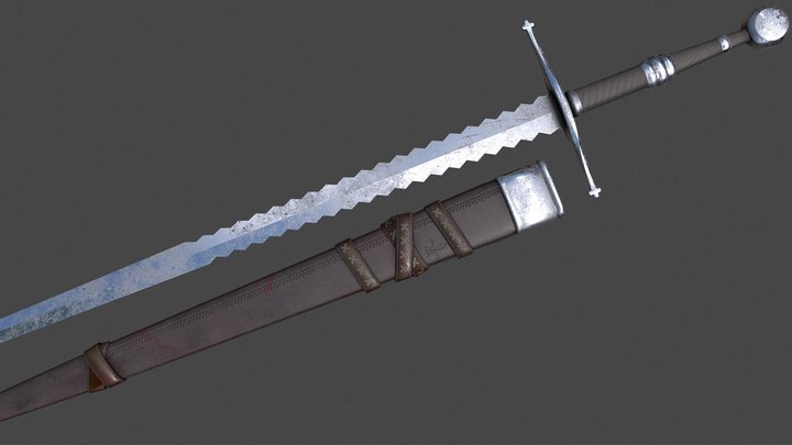 Steel Sword 3D Model