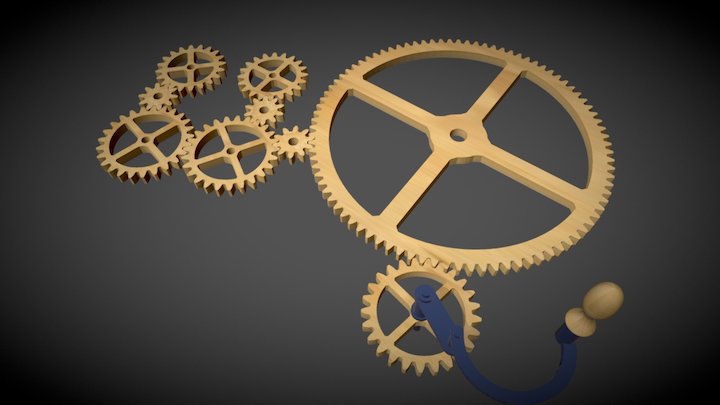 Betancourt Braiding Machine Gear Dynamics 3D Model