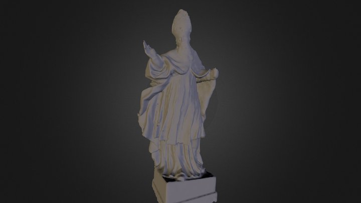Statue of a Bishop 3D Model