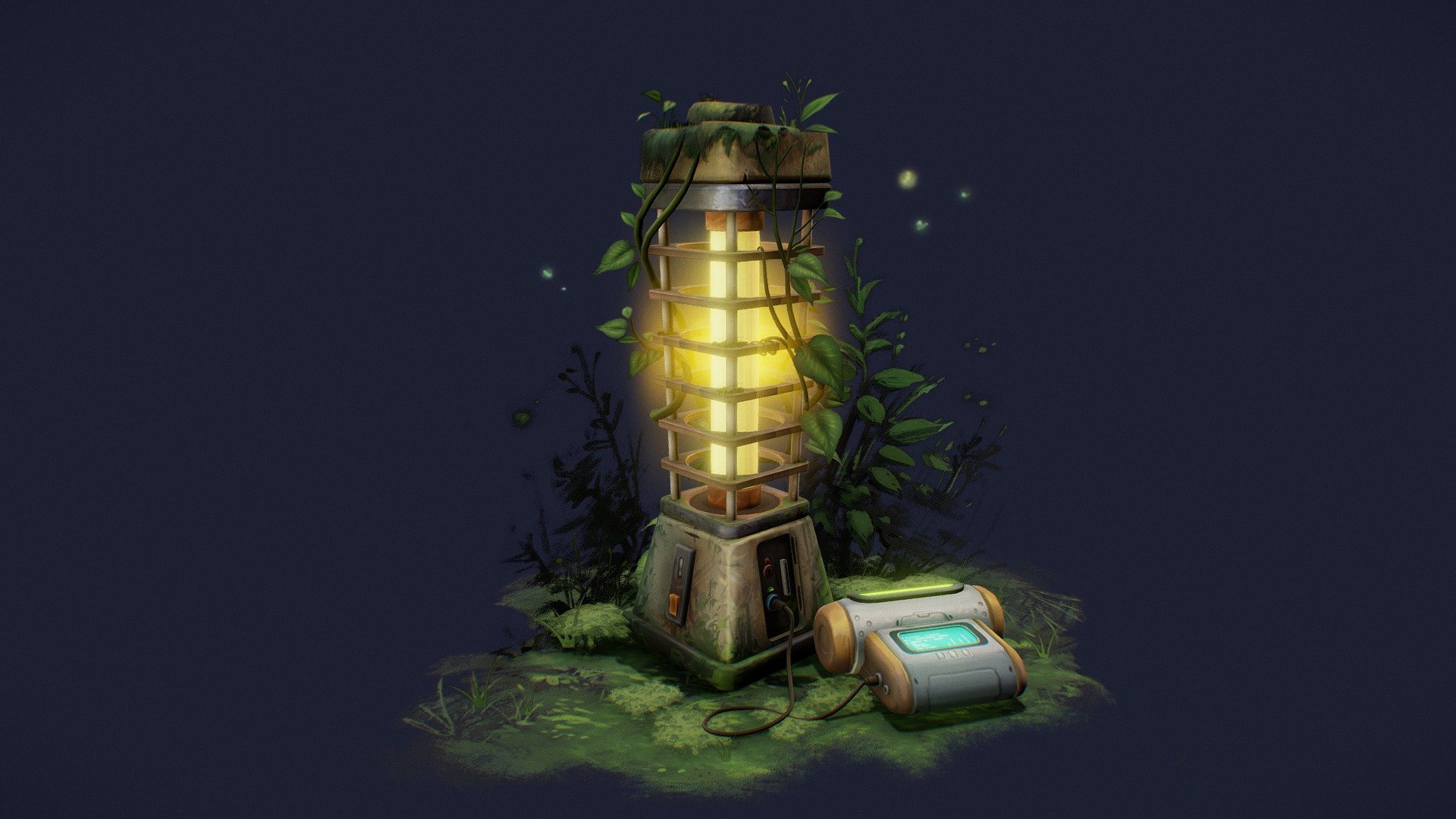 Old Lost lamp — Sketchfab embed 3D viewer