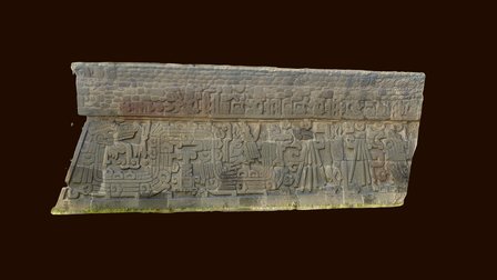 Templo de las Serpientes Emplumadas Xochicalco 3D Model