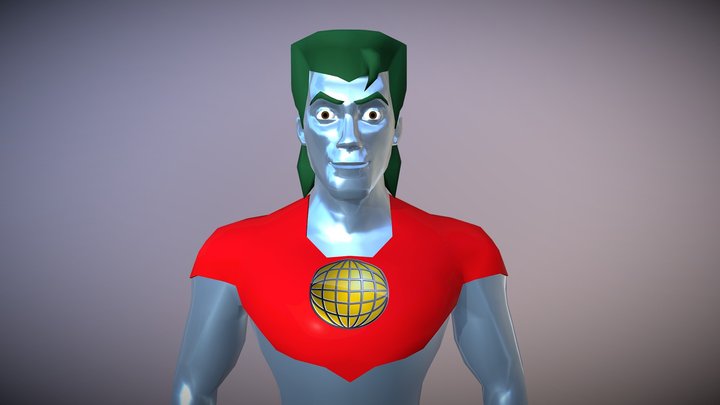 Captain Planet 3D Model
