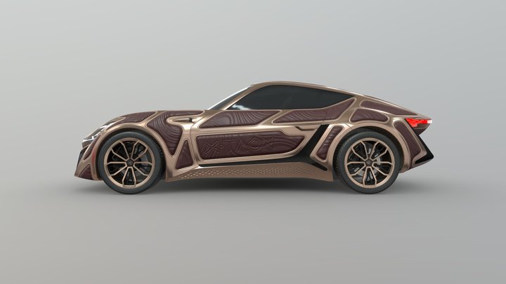 X-TAON Art Car - Sergey Isaev 3D Model
