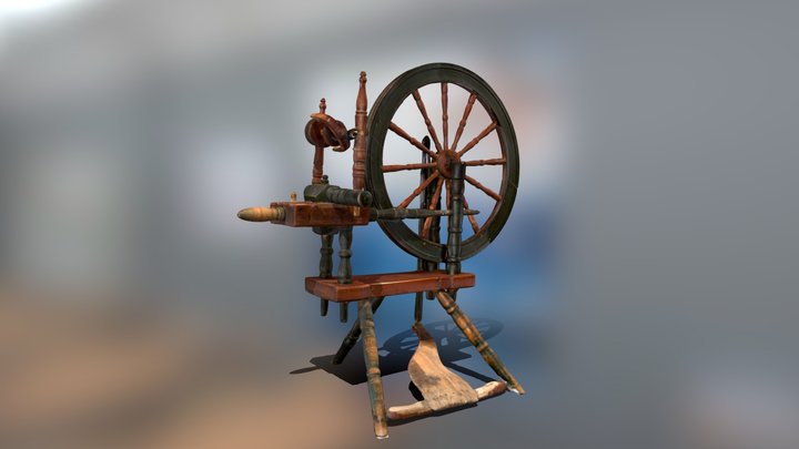 Spinning wheel 3D Model
