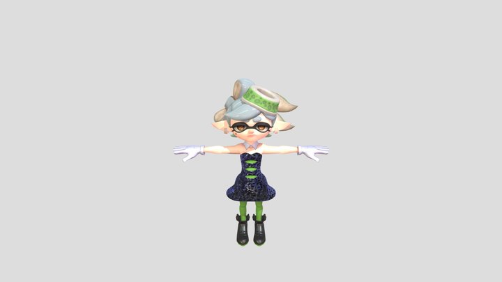 Splatoon 3 Idol Marie 3D Model