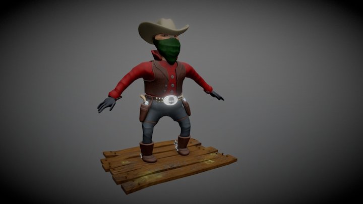 Cowboy 3D Model