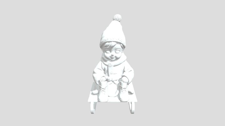A child wearing 3D Model