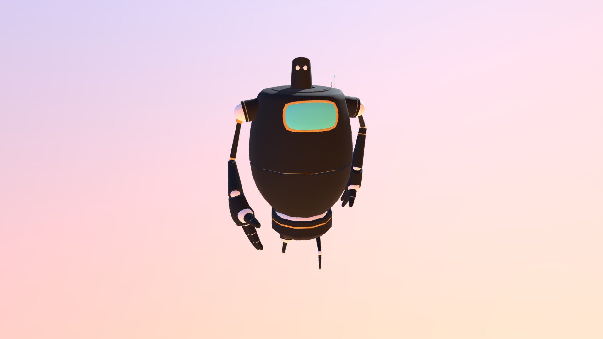 Blue Robot IK Walk Cycle