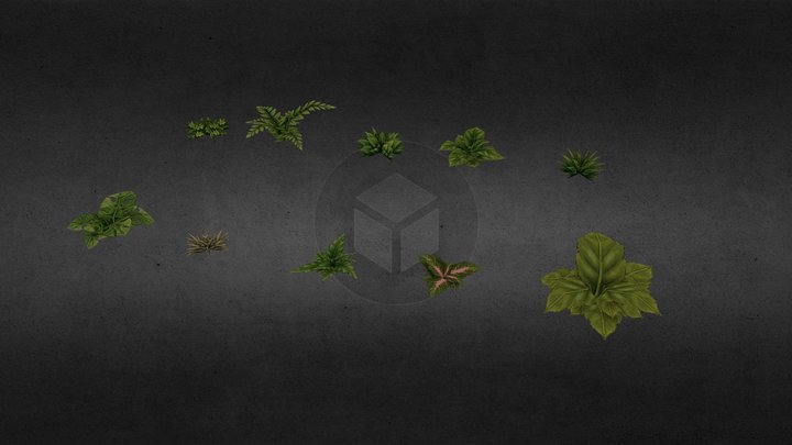 Low Poly Stylized Plants Pack Free