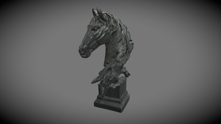 Bust of Horse 3D Model