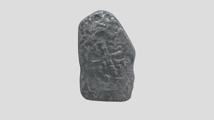 Silver Coin - 1733 Spanish Shipwreck 3D Model
