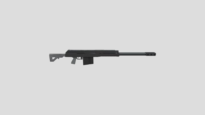 Low Poly Firearm: AK-50 free 3D Model