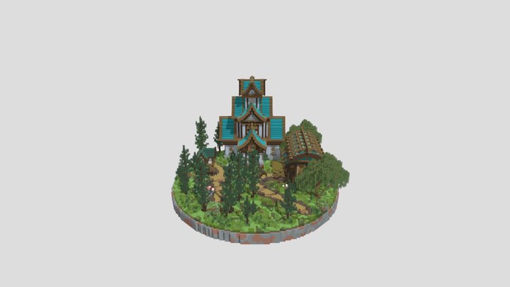 Small Medieval Lobby 3D Model