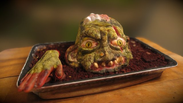 Halloween 2016 Cake 3D Model