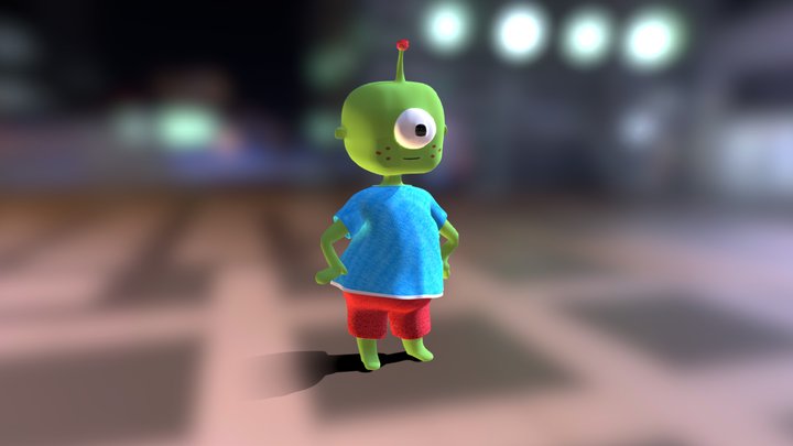 Niño Alien 3D Model