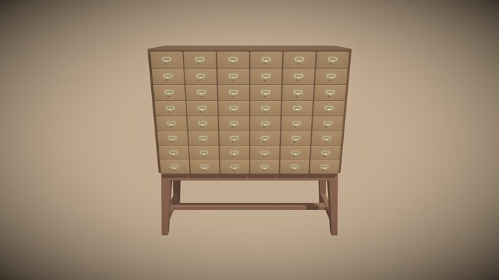 Apothecary cabinet 3D Model