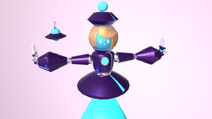 Robot Character 3D Model