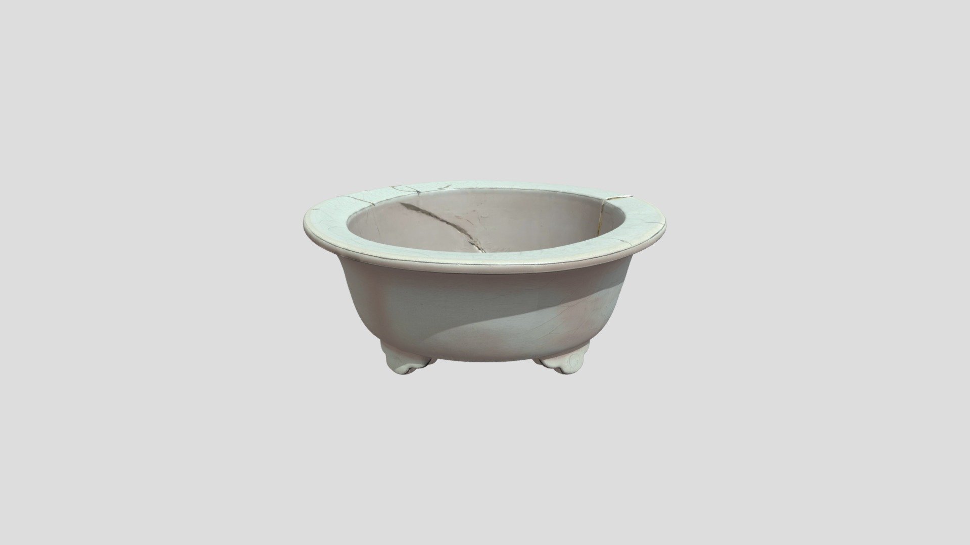 汝窯天青釉金鋦水仙盆- 3D model by bensonwu55 [c27c6a4] - Sketchfab