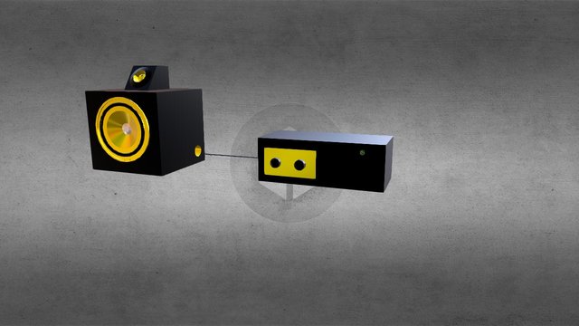 Active speaker model 3D Model
