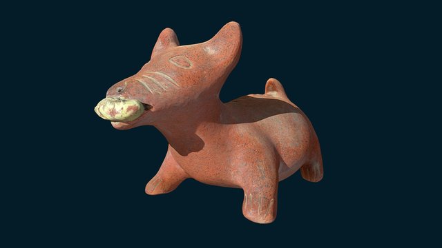 Perro Con Mazorca 3D Model