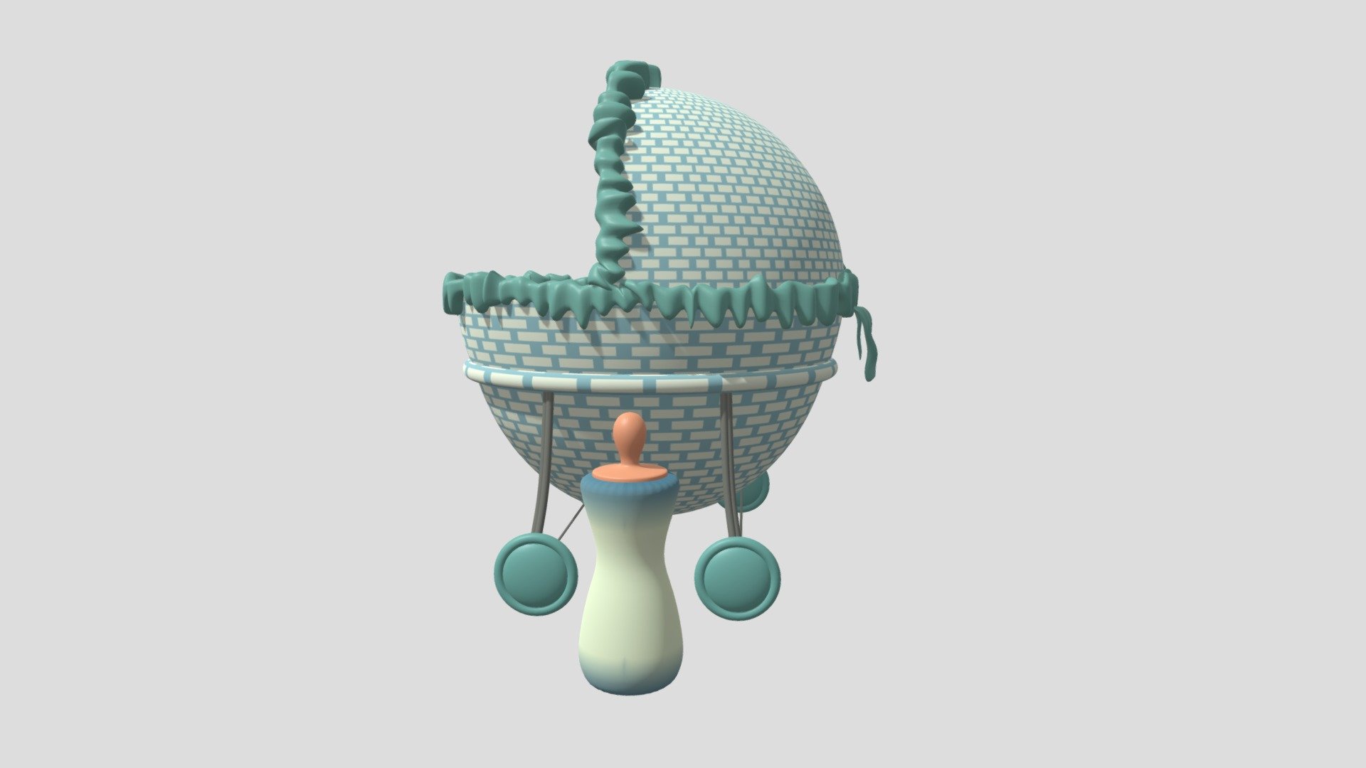 Bassinet (w/Baby Bottle)