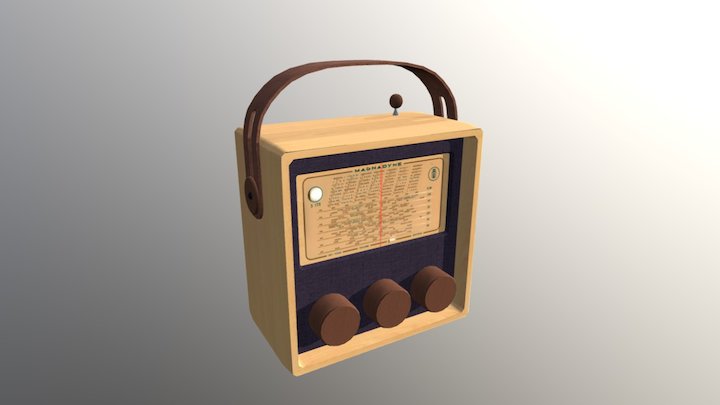 Radio 3D Model